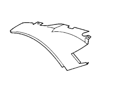 BMW 16-11-1-181-087 Cover, Wheel Housing, Rear Right