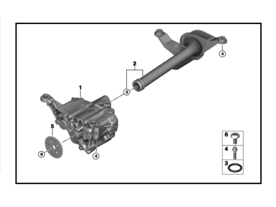 BMW 11-41-0-426-472 Set Of Aluminium Screws Oil Pump