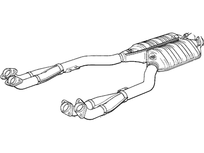 BMW 18-30-1-728-680 Catalytic Converter Converter Pipe