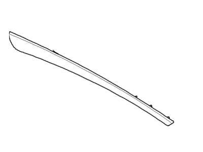 BMW 51-42-8-044-473 Wooden Strip, Door Rear Left