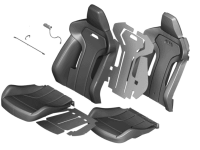 BMW 52-10-8-058-490 Heating Element, Sports Backrest
