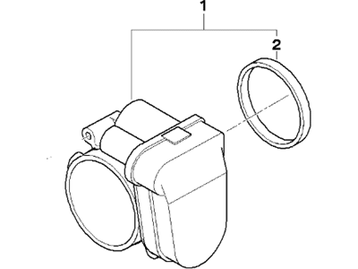 BMW 13-54-1-435-959 Fuel Injection Throttle Body