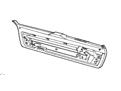 BMW 51-49-8-149-675 Lower Tail Lid Trim Panel