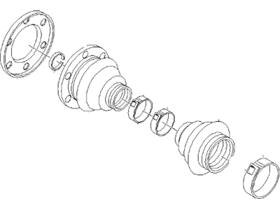 BMW 33-21-9-067-895 Repair Kit Bellows, Interior