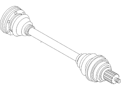 BMW 33-21-1-225-893 Rear Axle Shaft Left Right Driver Passenger