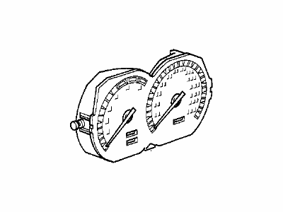 BMW 62-12-1-392-993 Instrument Cluster Speedometer