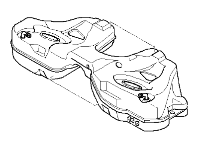 BMW 16-11-6-764-960 Plastic Fuel Tank With Left Sensor