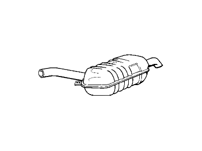 BMW 18-10-1-437-547 Rear Muffler Left