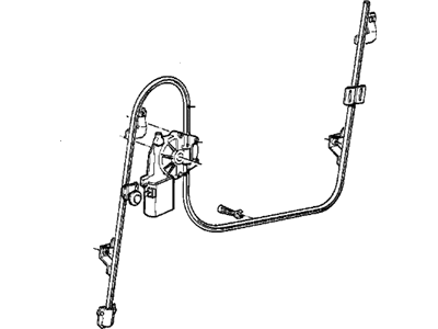 BMW 51-35-1-911-385 Rear Left Window Regulator