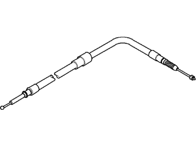 BMW 34-40-6-770-603 Left Hand Brake Bowden Cable