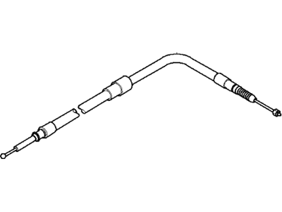 BMW 34-40-6-770-605 Left Hand Brake Bowden Cable
