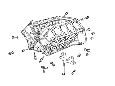 BMW 11-11-1-439-773 Engine Block With Piston