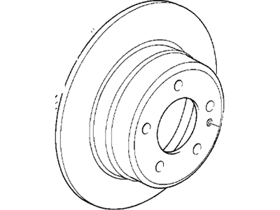 BMW 34-21-1-165-265 Brake Disc, Ventilated