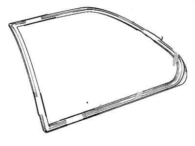 BMW 51-36-1-888-325 Window Sealing Rear Left