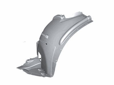 BMW 51-71-8-046-305 Cover, Wheel Arch, Frontsection, Front Left