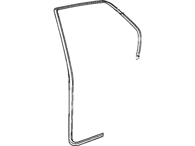 BMW 51-22-9-061-485 Door Weatherstrip, Rear Left