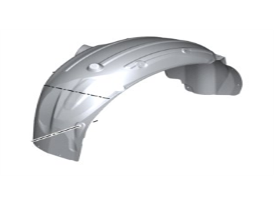 BMW 51-71-7-186-729 Cover, Wheel Housing, Rear Left