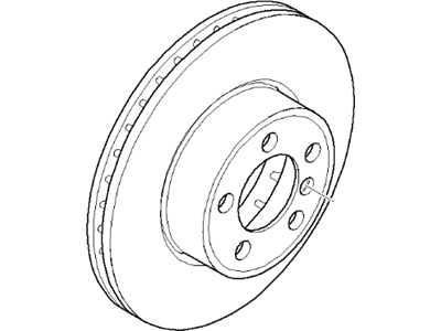 BMW 34-11-6-864-905 Brake Disc, Ventilated