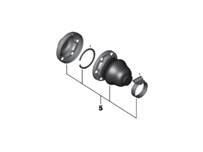 BMW 33-21-7-561-687 Repair Kit Bellows, Interior
