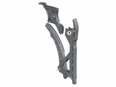 BMW 11-31-7-585-020 Chain Tensioner And Guide Rail