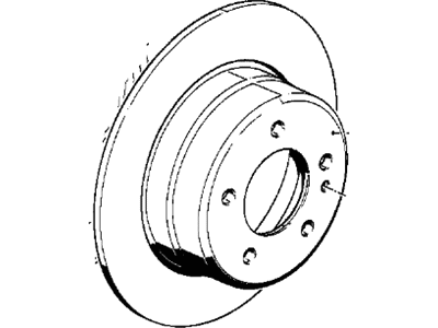 BMW 34-21-1-162-967 Brake Disc, Ventilated