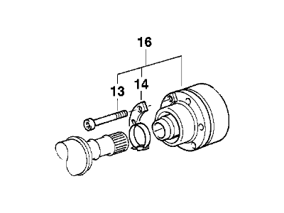 BMW 26-11-7-501-639 Constant-Velocity Joint Wth Knurled Bush