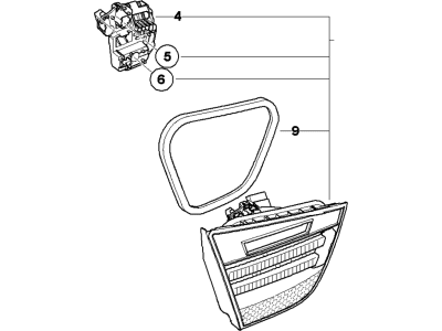 BMW 63-21-4-871-739 Rear Light In Trunk Lid, Left