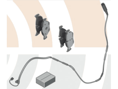 BMW 34-21-2-413-041 Set, Brake Pads, With Brake-Pad Sensor