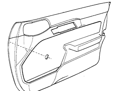 BMW 51-41-1-978-289 Door Lining Vynil Front Left