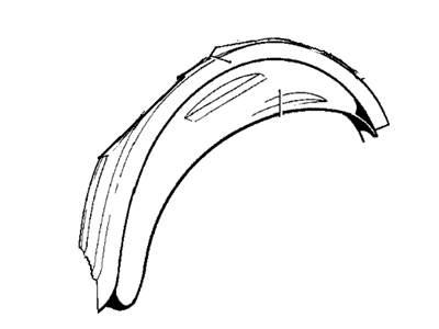 BMW 41-21-1-886-335 Wheel Arch Outer Rear Left