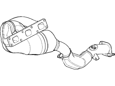 BMW 18-40-7-518-673 Exchange. Exhaust Manifold With Catalyst