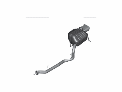 BMW 18-10-7-529-454 Rear Muffler Right