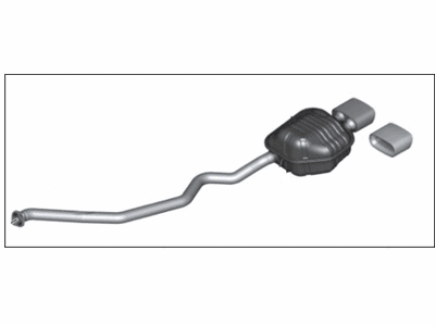 BMW 18-10-7-529-453 Rear Muffler Left