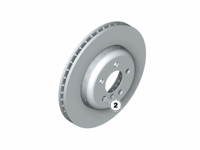 BMW 34-11-6-789-544 Brake Disc, Lightweight, Ventilated, Right