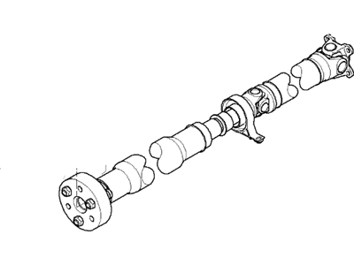 BMW 26-10-7-564-740 Rear Drive Shaft Assembly