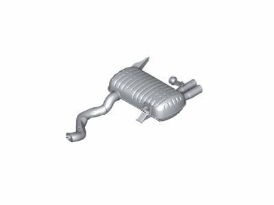 BMW 18-30-7-566-934 Rear Exhaust Muffler