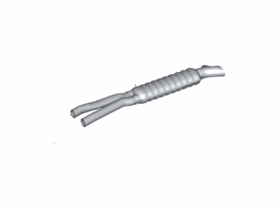 BMW 18-30-7-566-940 Center Middle Muffler Exhaust Tailpipe