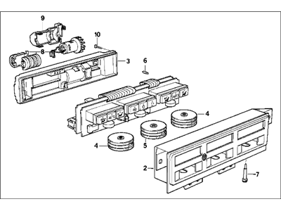 BMW 64-11-1-392-089 Control Unit, Automatic Air Conditioner., Auc