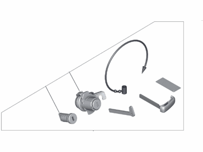 BMW 51-21-7-449-950 SET UNIFORM LOCKING SYSTEM