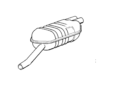 BMW 18-10-1-702-504 Rear Muffler Right