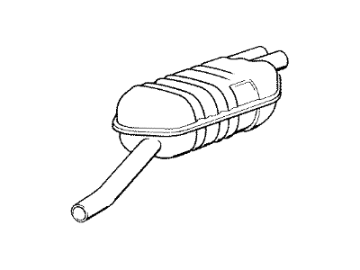 BMW 18-10-1-316-199 Rear Muffler Right