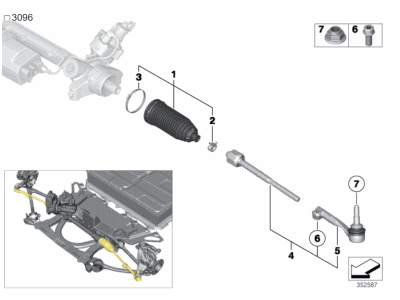 BMW 32-10-6-859-022 Clamping Bolt