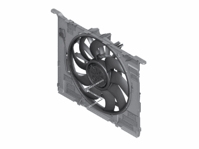 BMW 17-42-7-953-398 Fan Housing