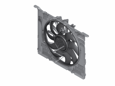 BMW 17-42-8-472-268 Fan Housing
