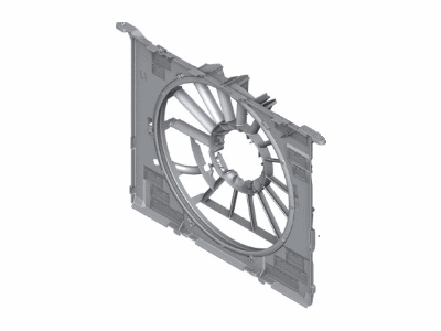 BMW 17-42-8-638-431 Acoustic Ring Fan Cowl