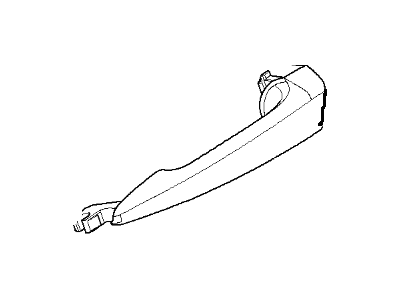 BMW 51-21-8-216-125 Left Handle Bracket