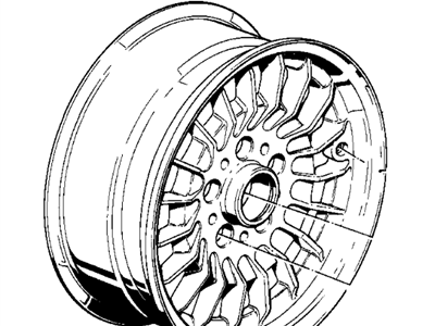 BMW 36-11-1-120-749 Alloy Rim, Forged