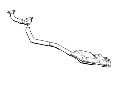 BMW 11-76-1-276-807 Catalytic Converter Exhaust Pipe