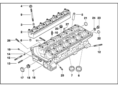 BMW 11-12-7-514-543 Bearing Ledges Cylinder Head