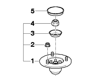 BMW 31-35-2-298-912 Repair Kit, Support Bearing